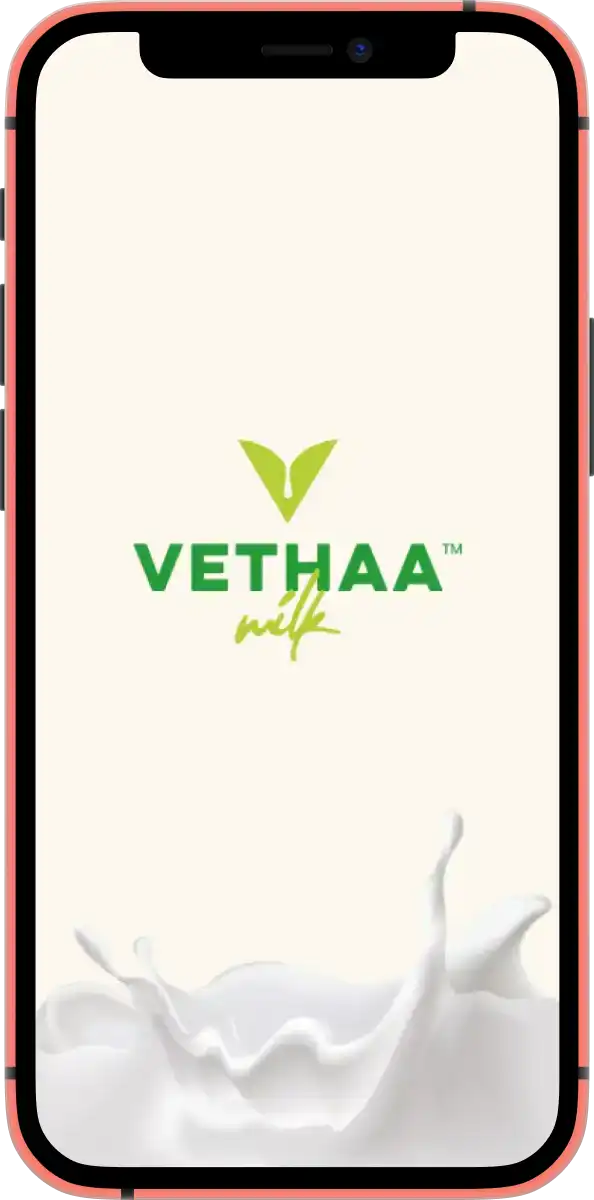 Vethaa. The milk from a cow